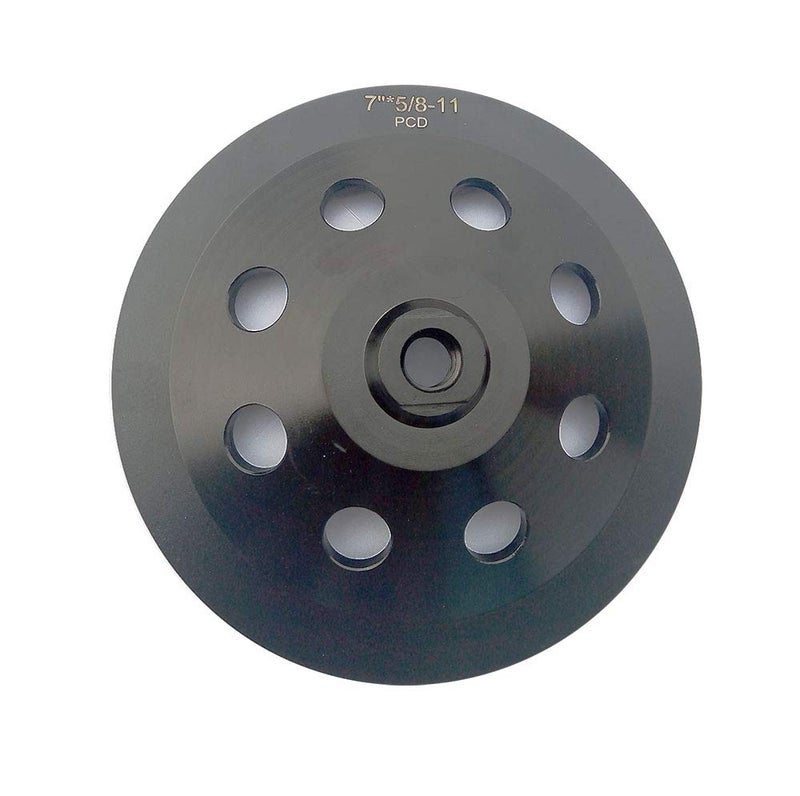 XINGXIN 7" inch PCD Grinding Wheel 9 Segments for Remove Epoxy Glue Mastic Paint and Concrete Floor Surface Coating with 5/8"-11 Thread - Image 2